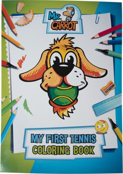Knyga My First Tennis Coloring Book - Mr. Carrot