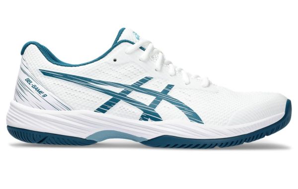Chaussures de tennis pour hommes Asics Gel-Game 9 - white/restful teal
