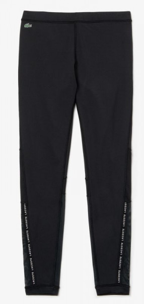 Trousers Lacoste Women's SPORT Paneled Stretch Tennis Leggings - black/white
