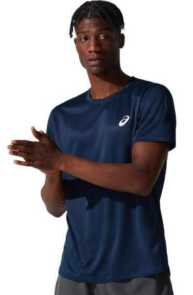 Herren Tennis-T-Shirt Asics Core SS Top - french blue