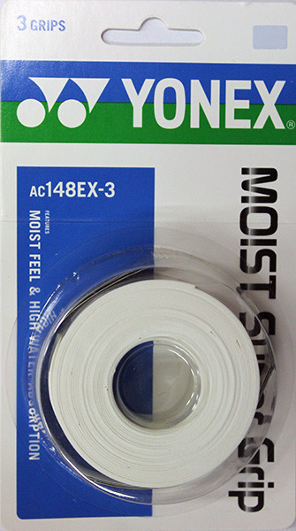  Yonex Moist Super Grap 3P - white