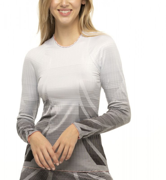 T-Shirt pour femmes (manches longues) Lucky in Love Nice To Pleat You Del 2 Pleat Is On Long Sleeve Top - black