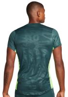 Teniso marškinėliai vyrams Nike Court Dri-Fit Advantage Printed Tennis Top - deep jungle/lime blast/white Teniso marškinėliai vyrams Nike Court Dri-Fit Advantage Printed Tennis Top - deep jungle/lime blast/white