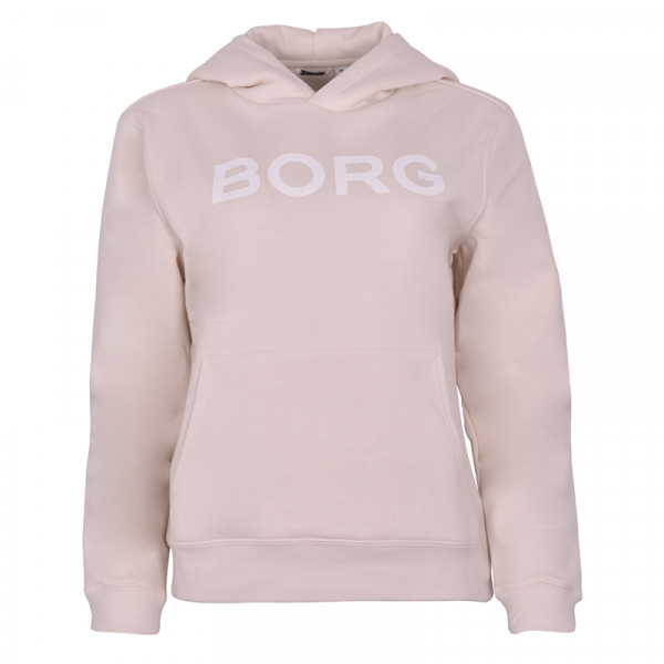 Felpa da tennis da donna Björn Borg BB Logo Hood W - whitecap gray