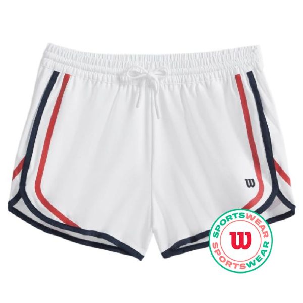 Shorts de tennis pour femmes Wilson Ellyn Short - Blanc
