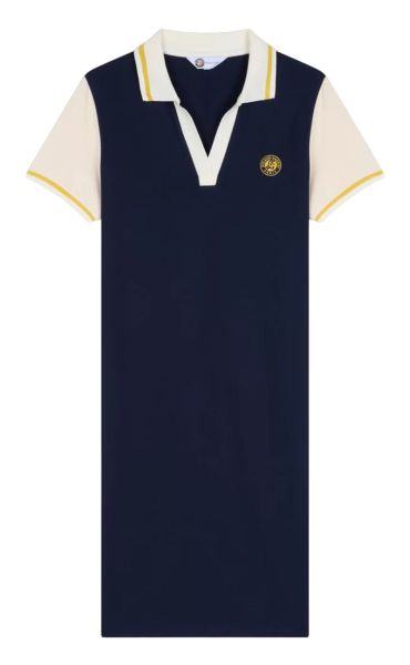 Dámske šaty Roland Garros Suzie Robe Polo Shirt - Modrý