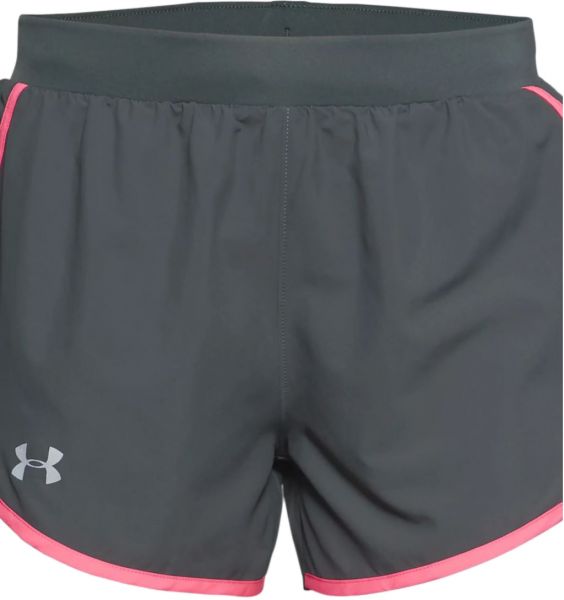 Shorts de tennis pour femmes Under Armour Women's UA Fly-By 2.0 Shorts - pitch gray/cerise
