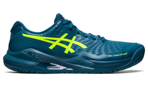 Chaussures de tennis pour hommes Asics Gel-Challenger 14 - restful teal/safety yellow