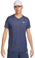 T-shirt pour hommes Nike Court Dri-Fit Slam RG Tennis Top - Blanc, Bleu