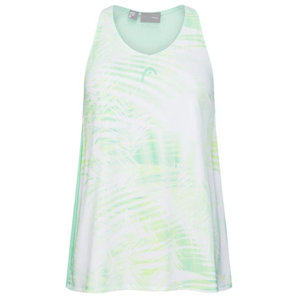 Girls' T-shirt Head Agility Tank Top - pastel green/print vision