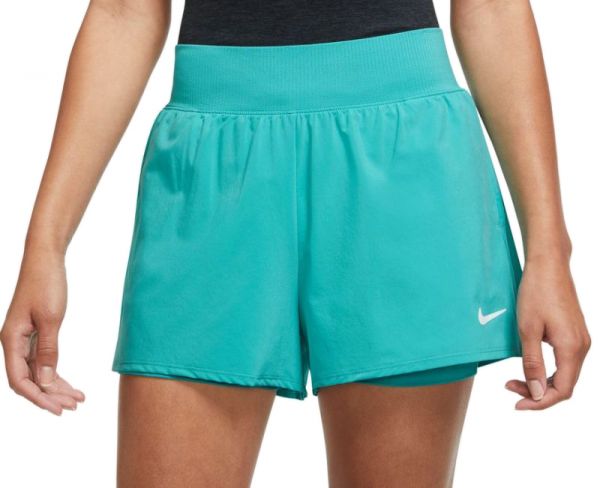 Damskie spodenki tenisowe Nike Court Victory Women's Tennis Shorts - washed teal/white