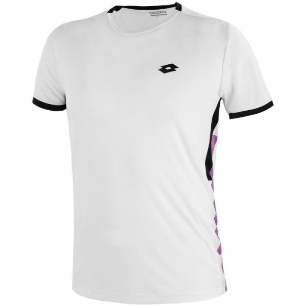 Camiseta para hombre Lotto Top Ten III Tee PL M - bright white/all black