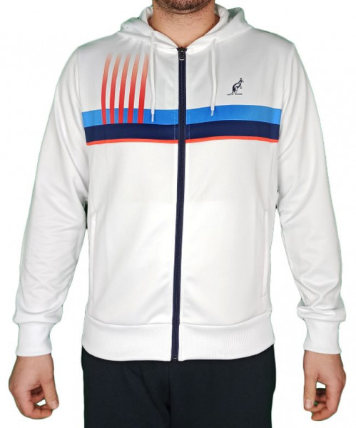 Herren Tennissweatshirt Australian Printed Double Jacket - bianco