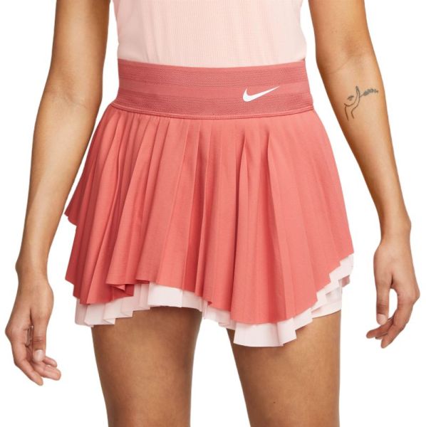 Naiste tenniseseelik Nike Court Dri-Fit Slam Tennis Skirt - adobe/pink bloom/white