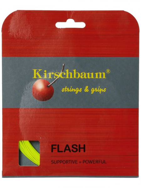 Teniska žica Kirschbaum Flash (12 m) - yellow