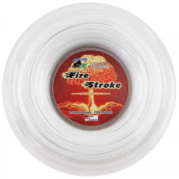 Tennis String Weiss Cannon Fire Stroke (200 m) - white