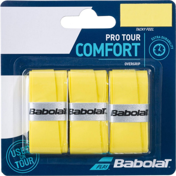 Grips de tennis Babolat Pro Tour 3P - yellow