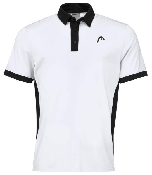 Herren Tennispoloshirt Head Slice Polo Shirt M - white/black