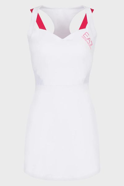 Naiste tennisekleit EA7 Woman Jersey Dress - white