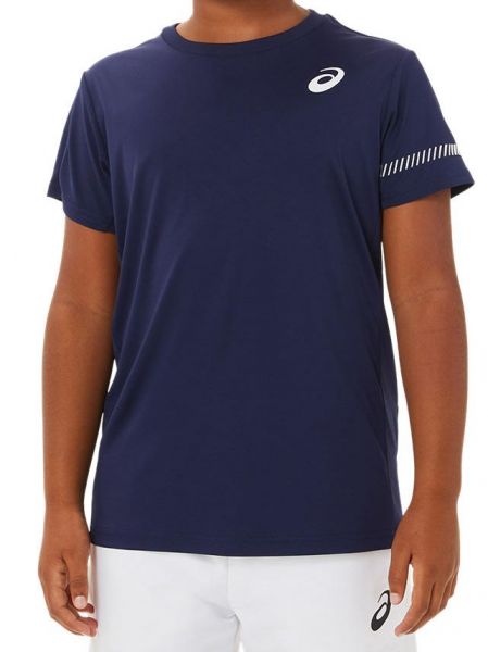 Marškinėliai berniukams Asics Tennis Short Sleeve Top - peacoat