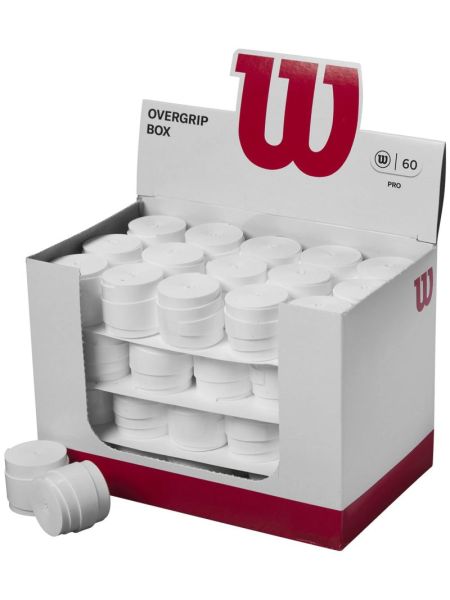 Покривен грип Wilson Pro Overgrip Box 60P - white