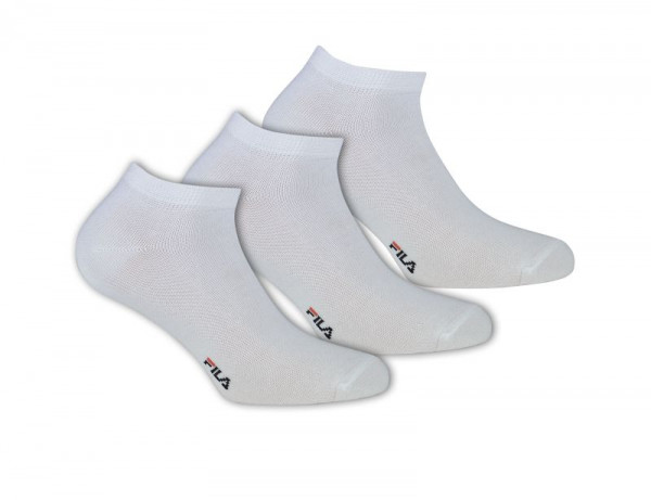 Teniso kojinės Fila Quarter Plain Socks Mercerized Cotton F1709 3P - white