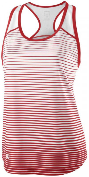 Marškinėliai moterims Wilson Team Striped Tank - wilson red/white