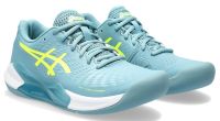Naiste tennisejalatsid Asics Gel-Challenger 14 Indoor - gris blue/safety yellow Naiste tennisejalatsid Asics Gel-Challenger 14 Indoor - gris blue/safety yellow