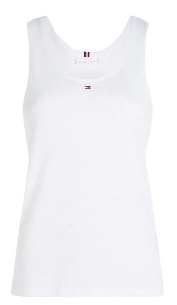 Women's top Tommy Hilfiger Essential Flag Slim Tank Top - optic white