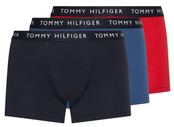 Men's Boxers Tommy Hilfiger Trunk 3P - desert sky/petrol blue/prime red
