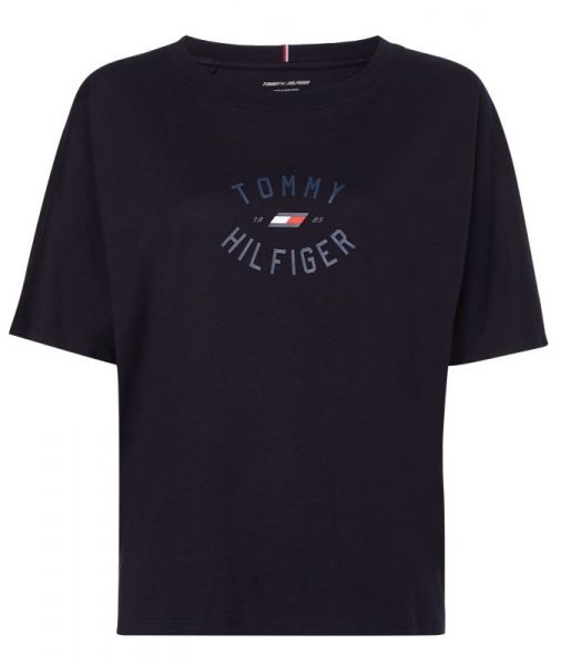 Marškinėliai moterims Tommy Hilfiger Relaxed Graphic Tee - desert sky