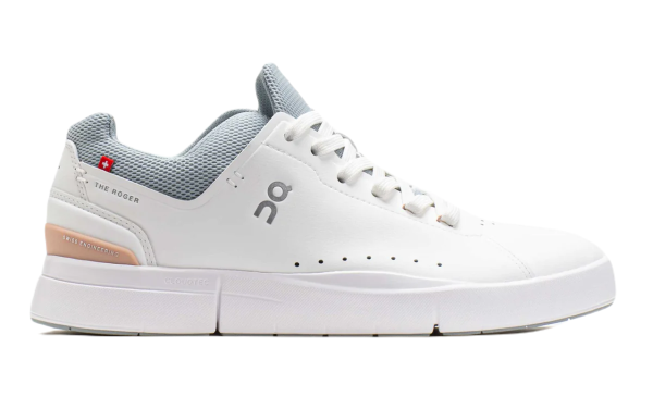 Damskie buty sneakers ON The Roger Advantage - white/rosehip