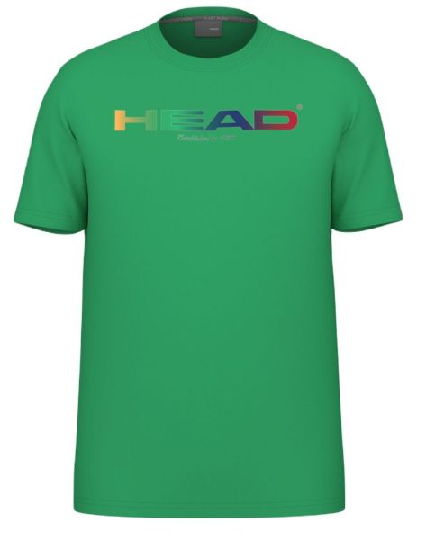 Тениска за момчета Head Junior Off Court Rainbow T-Shirt - candy green