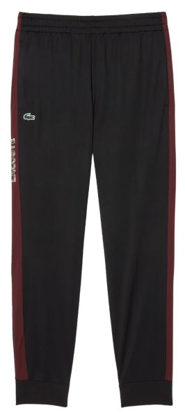 Pantalones de tenis para hombre Lacoste Logo Tennis Track - Negro