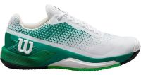 Muške tenisice Wilson Rush Pro 4.0 Clay - white/bosphorus/green Muške tenisice Wilson Rush Pro 4.0 Clay - white/bosphorus/green