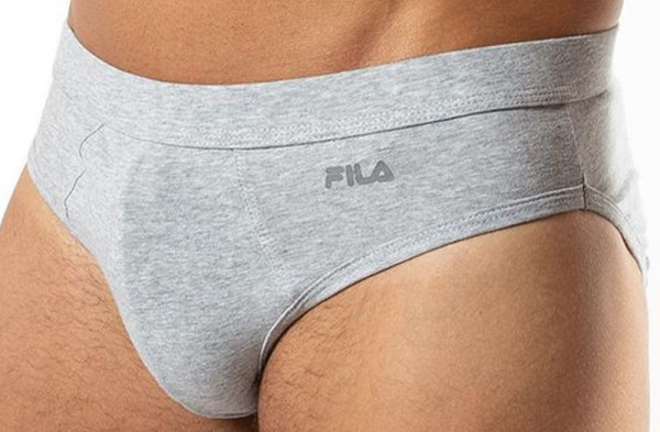 Męskie bokserki Fila Underwear Man Brief 1P - grey