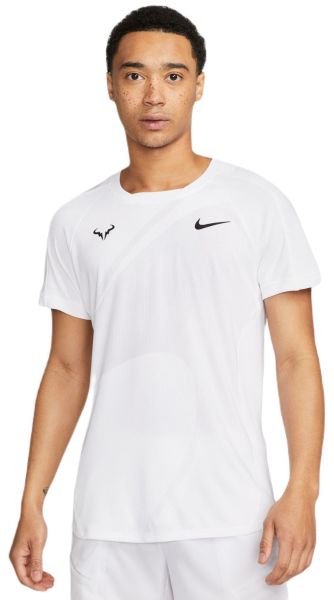 Herren Tennis-T-Shirt Nike Dri-Fit Rafa Tennis Top - white/black