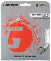 Teniska žica Gamma Synthetic Gut w/ WearGuard (12,2 m) - white
