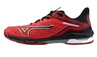 Zapatillas de tenis para hombre Mizuno Wave Exceed Tour 6 AC - radiant red/white/black