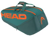 Tenisz táska Head Pro Racquet Bag L - dark cyan/fluo orange