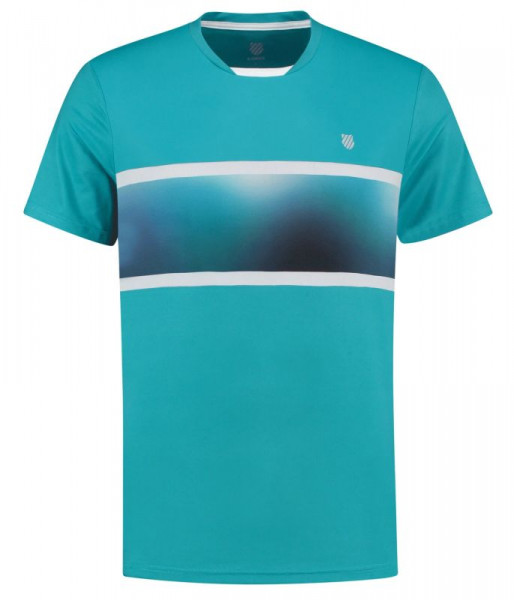 Herren Tennis-T-Shirt K-Swiss Hypercourt Express Crew Tee 2 M - algiers blue/white