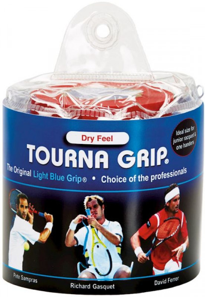 Viršutinės koto apvijos Tourna Grip Dry Feel Tour Pack (30 vnt.) - blue