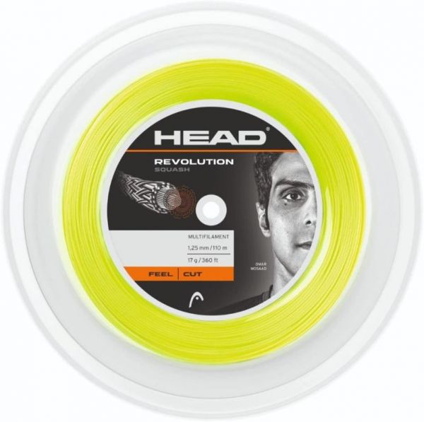 Corde per racchetta da squash Head Revolution (110 m) - yellow