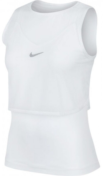  Nike Court Elevated Essential Dry Tank - white/black