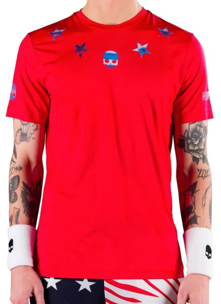 Men's T-shirt Hydrogen Star Tech Tee Man - red/blue