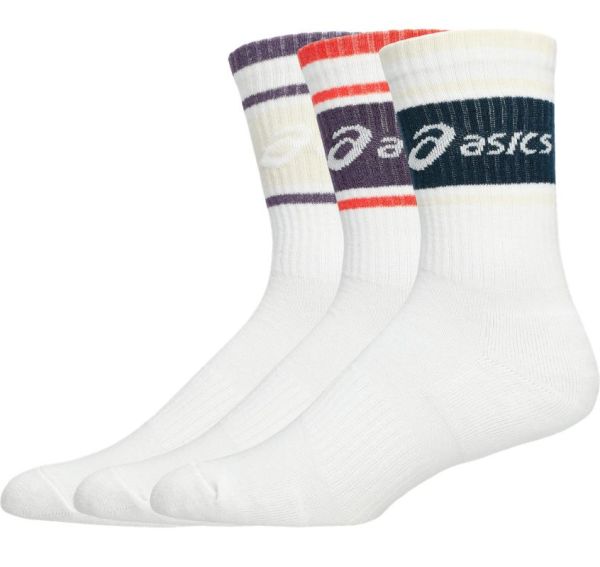 Socks Asics Logo Crew 3P - White