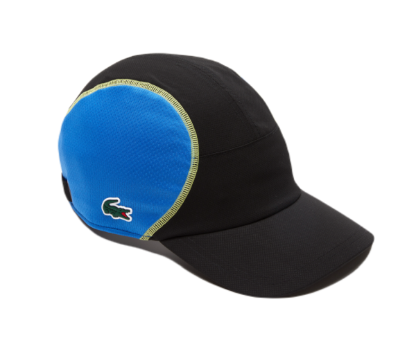 Gorra de tenis  Lacoste Tennis Mesh Panel Cap - black/blue/yellow