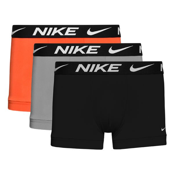 Męskie bokserki sportowe Nike Dri-Fit Essential Micro Trunk 3P - team orange/wolf grey/black