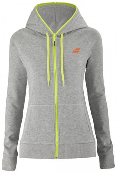 Damen Tennissweatshirt Babolat Hood Jacket W - high rise heather