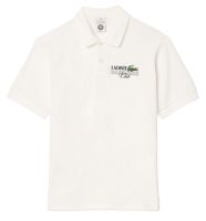 Ανδρικά Πόλο Μπλουζάκι Lacoste Roland Garros Edition Terry Polo Shirt - white